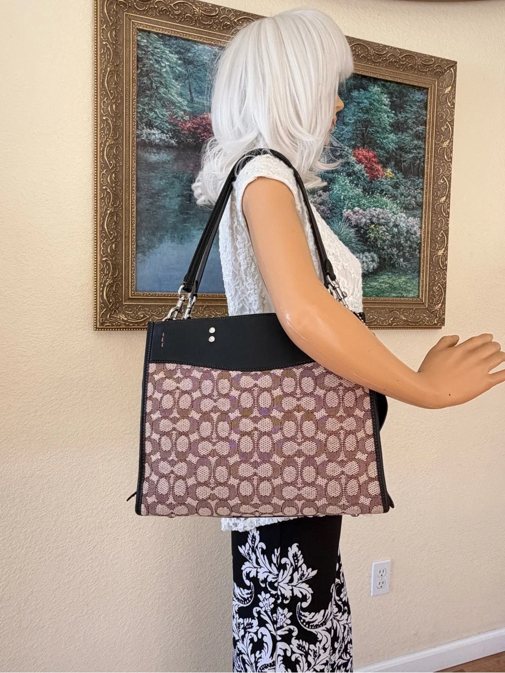 Coach Rogue in signature textured jacquard CF592 - Picture 7 of 16